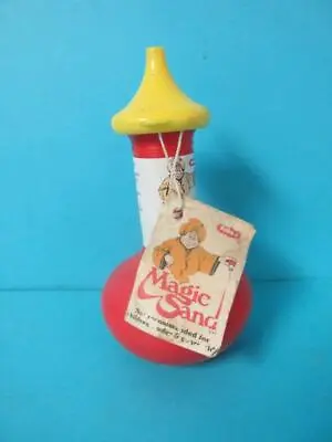 Awesome Vintage Wham-O Magic Sand Red Bottle Toy Full #270 1981 Geni Bottle • $24.99