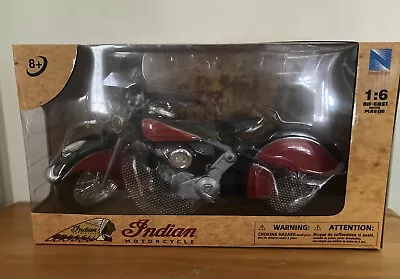 Indian Motorcycle 1:6 Scale Red Diecast (Barbie/Sindy Size) Motorbike • $80