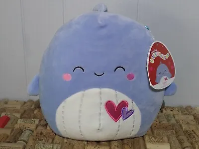 Squishmallows 9  Samir The Blue Whale Valentine's/Vday 2022 Edition New W/Tags  • $14.20