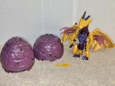 MEGA BLOKS Dragon's Universe Purple Plum Egg W/ Hatching Gold Dragon • $16.99