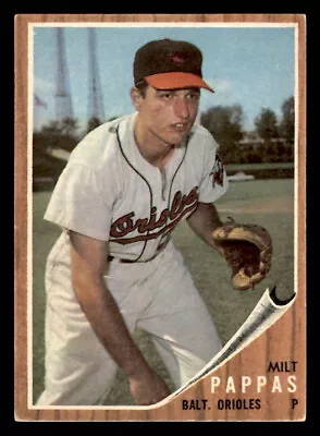 1962 Topps #75 Milt Pappas Baltimore Orioles • $2.98