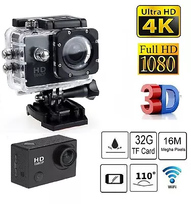 NEW 4K HD 1080P Sport Cam Action Camera DV Video Recorder Go Pro Camrecorder AU • $32.99