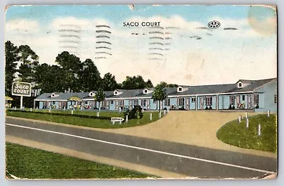 Postcard Macon Georgia Saco Court Posted  • $4.35