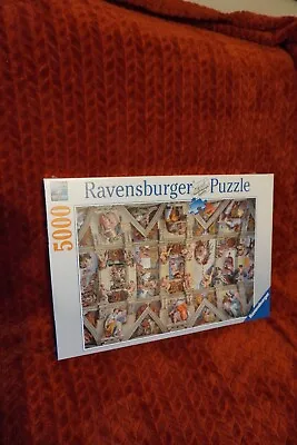 RAVENSBURGER SISTINE CHAPEL 5000 PC. JIGSAW PUZZLE 2014 Approx. 60 X 40 In. New • $74.99