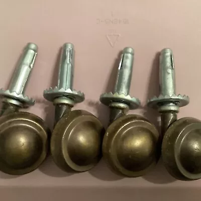 Vintage Metal Swivel Casters Set Of 4 1.75” Wheels • $13.99