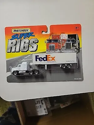 Fedex Super Rigs Semi Truck Tractor Trailer Convoy Matchbox Rare Vintage • $17.99