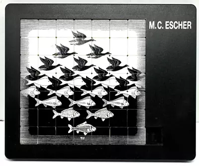 Vintage MC Escher Slide Tile Puzzle “Sky And Water|1938” Made In Germany EUC • $18.50