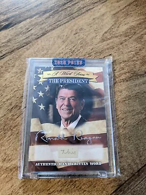2020 A Word From The President Ronald Reagan Word.  No Box • $50
