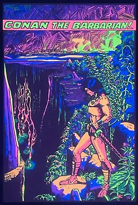 CONAN BARBARIAN 20x30 MODERN BLACK LIGHT MARVEL COMICS POSTER PRINT THIRD EYE • $69.99