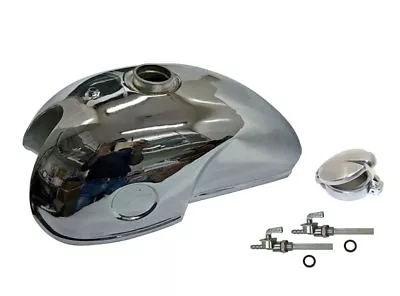 New Chromed Gas Tank Fits Benelli Mojave Honda CB Kawasaki Ducati Bikes • $288.21