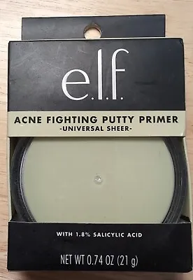  E.L.F. ELF ACNE FIGHTING PUTTY PRIMER Universal SHEER W/ 1.8% SALICYLIC ACID  • $6.95