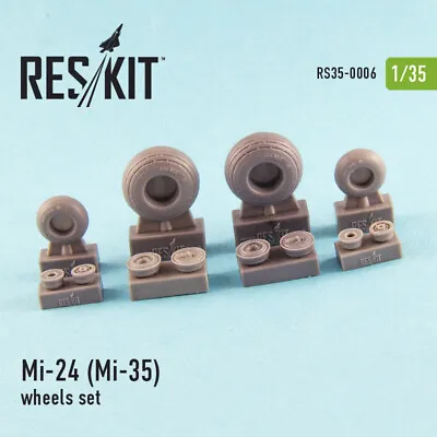 Reskit RS35-0006 - 1/35 - Mi-24 (Mi-35) Wheels Set Resin Detail • $23.99
