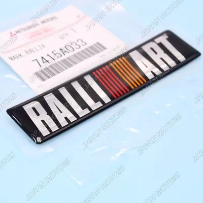 Genuine OEM Mitsubishi Lancer Plastic Emblem Nameplate RALLIART 7415A033 • $18.49