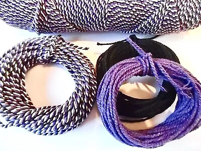 10mts  Cotton Bakers Twine. Choice Of Colour Purple/Black/White.  Multi Buy Disc • £2.50