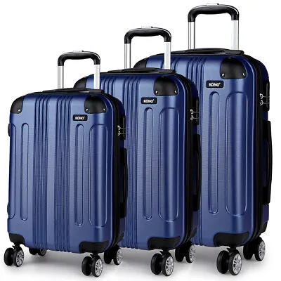 £34.99 • Buy 20/24/28 Hard Shell Suitcase Case Trolley Travel Hand Cabin 4 Wheel ABS Luggage 