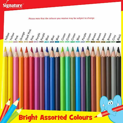 48 Large Premium Quality Colouring Pencils Colours Artists Drawing Kids Adults • £5.47