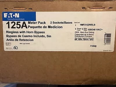 Eaton 2 Gang 2 Meter Channel Pack 1MP2122RRLB 2g Socket (HORN BYPASS) • $850