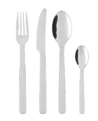 Ikea Mopzig 32 Piece High Quality Set Stainless Steel Silver Cutlery Set • £17.85