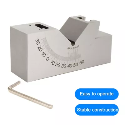 $29.10 • Buy Adjustable Angle Block Gauge V 0°-60° Precision Micro Parts For Milling Machine