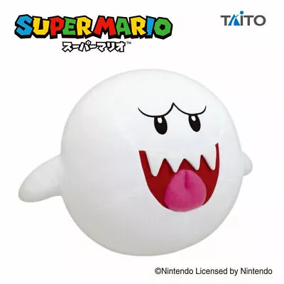 Super Mario Bros King Boo Official Big Plush 17.7  45cm TAITO BANPRESTO Prize • $48