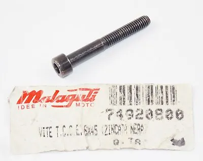 NOS OEM MALAGUTI F 15 F 12 ENGINE COVER BLACK SCREW M6x45 749.208.00 • $1.99