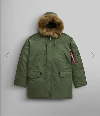 Alpha Industries N-3B Heritage Extreme Cold Weather Parka -Sage Green- X-Large • $169.99