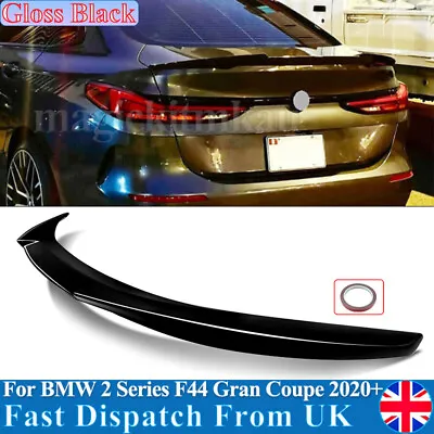 For Bmw 2 Series F44 Gran Coupe Gloss Black M4 Style Rear Boot Trunk Spoiler Lip • £60.90
