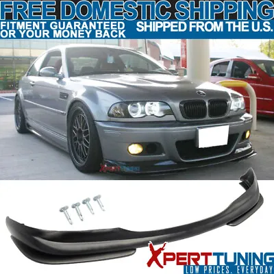 Fits 01-06 BMW E46 M3 AC-S Style Front Bumper Lip Spoiler PU - Poly Urethane • $159.99