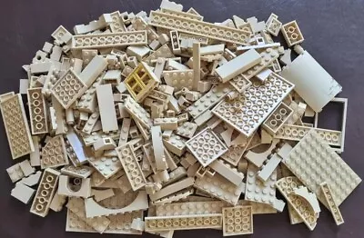 LEGO Bulk Mix Lot 500g Assorted Beige/Tan Bricks | Parts Bricks Creative Play • $24