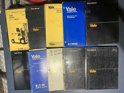 Lot # 1 - Ten Fork Truck Repair Parts & Service Manuals Books Yale Forklifts & • $79.95