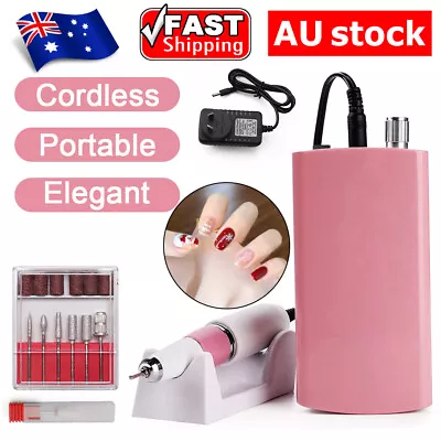 30000RPM Portable Nail Drill Rechargeable E File Machine Manicure Pedicure Art • $58.75