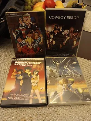 4 Anime DVDs Lot Cowboy Bebop Voices Of A Distant Star Trigun Collection • $19.95