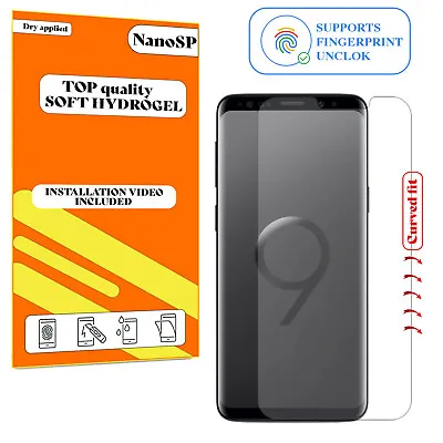 Screen Protector For Samsung Galaxy S9 Hydrogel Cover - Clear TPU FILM • £3.98