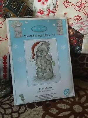 New - Me To You Tatty Teddy - Christmas Cross Stitch Kit - Mistletoe Anchor • £11.99