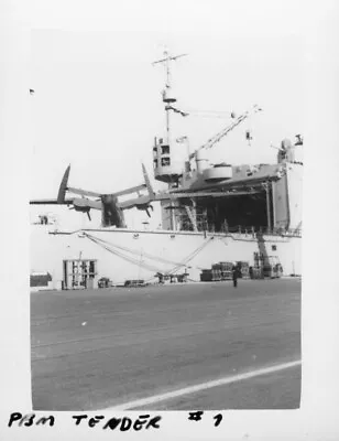 1940s USS Boxer CV-21 Sailor's San Diego CA  Seaplane Tender Photo #6 Martin PBM • $3.99