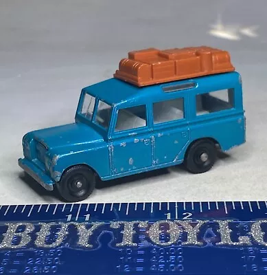 Vintage Matchbox Lesney - Land Rover Safari #12 - Blue W/Topper - England 1965 • $9.95