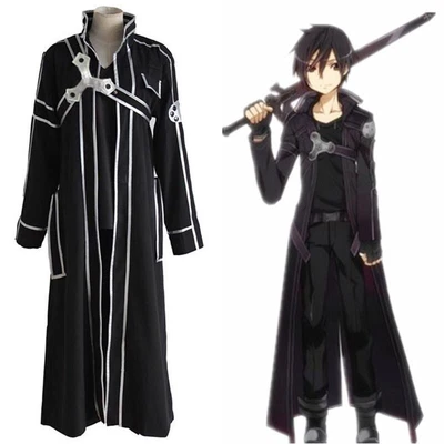 $69.65 • Buy Sword Online Art SAO Kirito Kirigaya Kazuto Complete Halloween Cosplay Costume