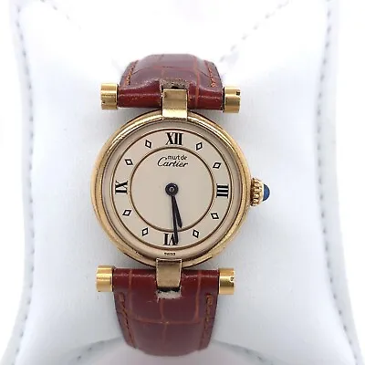 Awesome Cartier Must De Cartier Vendome Vermeil Watch • $820