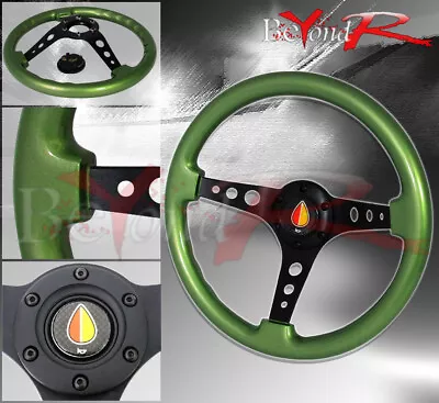 Tracking Road Drifting Tuning Sport Steering Wheel Orange Yellow Jdm Leaf • $66.99