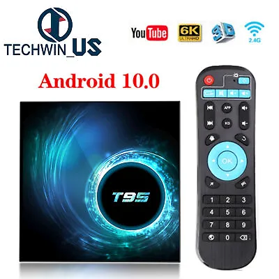 T95 H6 Android 10.0 H616 6K UHD Quad Core TV BOX WIFI HDMI 3D Media Player 3D US • $40.84