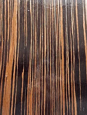 Ebony Macassar Composite Wood Veneer 24 X 24  With 3M PSA Adhesive 1/40  # EFW • $50