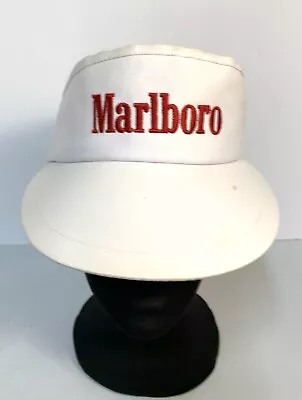 Vintage White Marlboro Adjustable Visor Spellout • $29.50