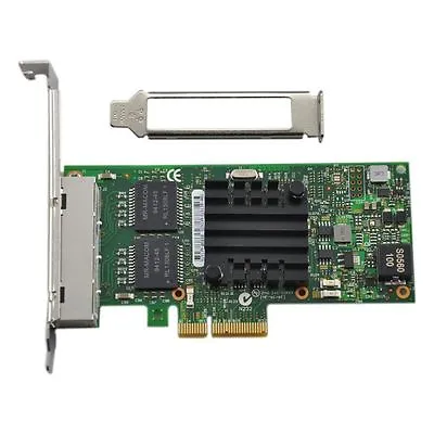Intel I350-T4 PCI-E Four RJ45 Gigabit Ports Server Adapter NIC NIC NIC • £48.46