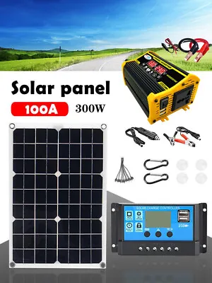 4000W Solar Panel Complete Kit Power Generator 100A 220V Home Grid System New • £42.32