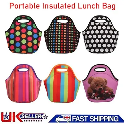 Lunch Bag For Women Men Kid Cooler Lunch Box Bag Tote Insulated Portable Package • £9.89