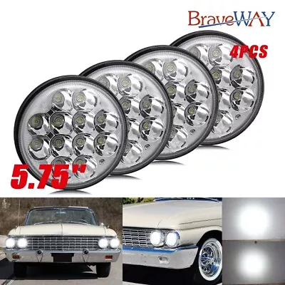For Ford Galaxie 500 1962-1974 4pcs 5.75  5-3/4inch Round LED Headlights Hi/Lo • $64.89