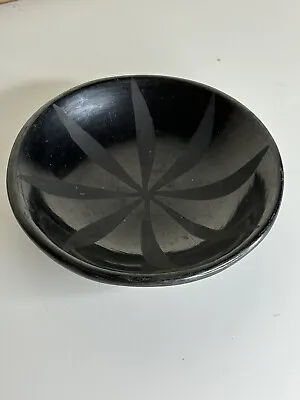 Marie + Santana Black Pottery Dish - San Ildefonso Pueblo - Maria Martinez • $695