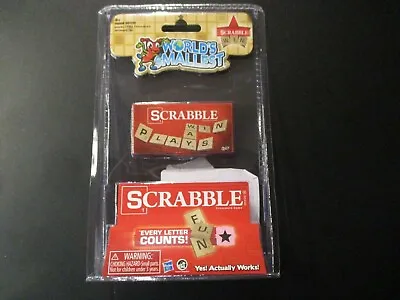 WORLDS SMALLEST Scrabble Playable Magnetic Board Game Mini Travel Size • $9.99