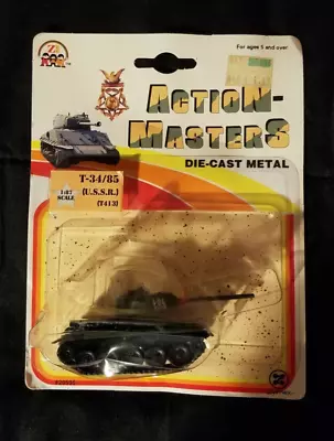 Zylmex ACTION-MASTERS USSR T-34/85 Die-Cast TANK #T413 - MOC • $20