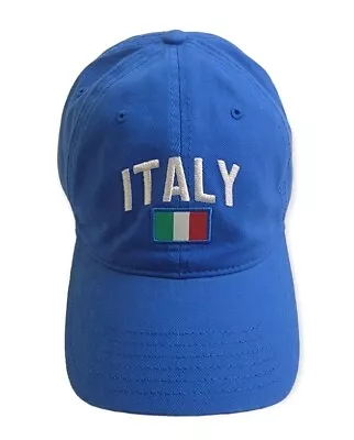 Baseball Cap Italy Flag  Embroidery Dad Hats For Men & Women Unstructured Blue • $19.99